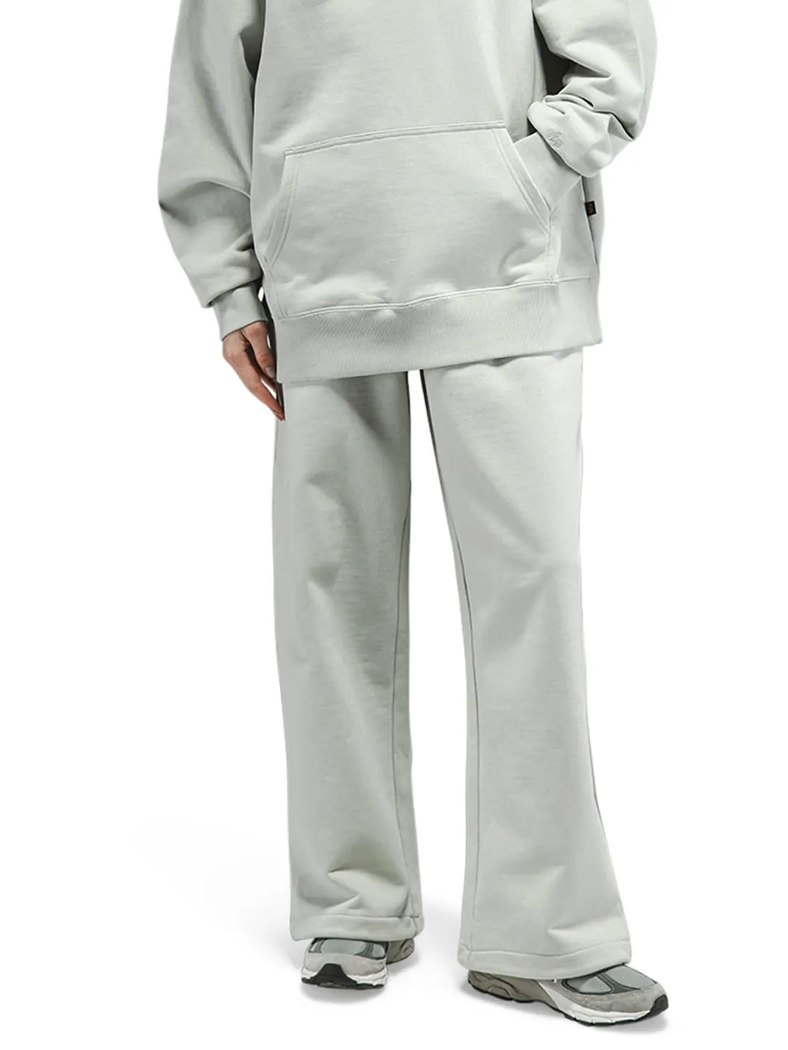 Alpha Industries Essential pantaloni sport gri french terry