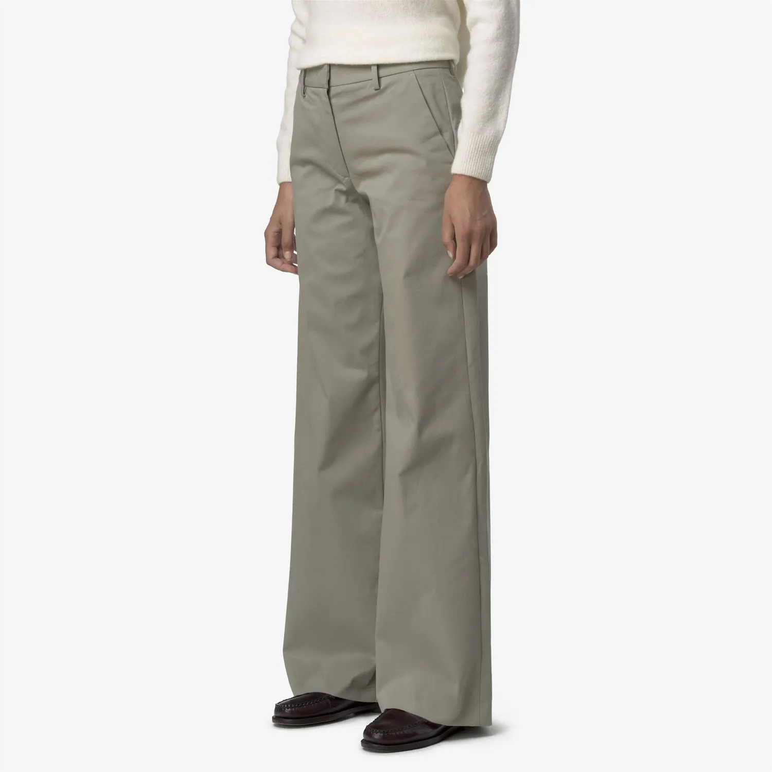 K-Way Tyanne pantaloni chino dama verde twill