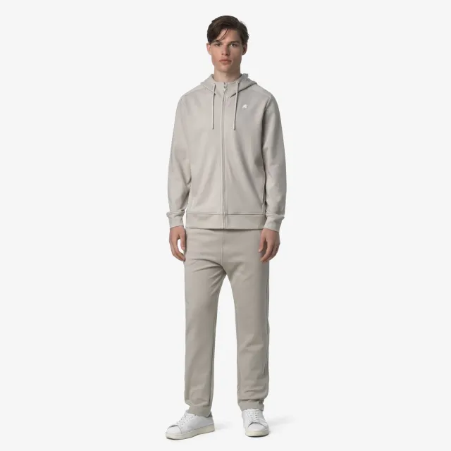 K-Way Iton Interlock pantaloni sport bej deschis