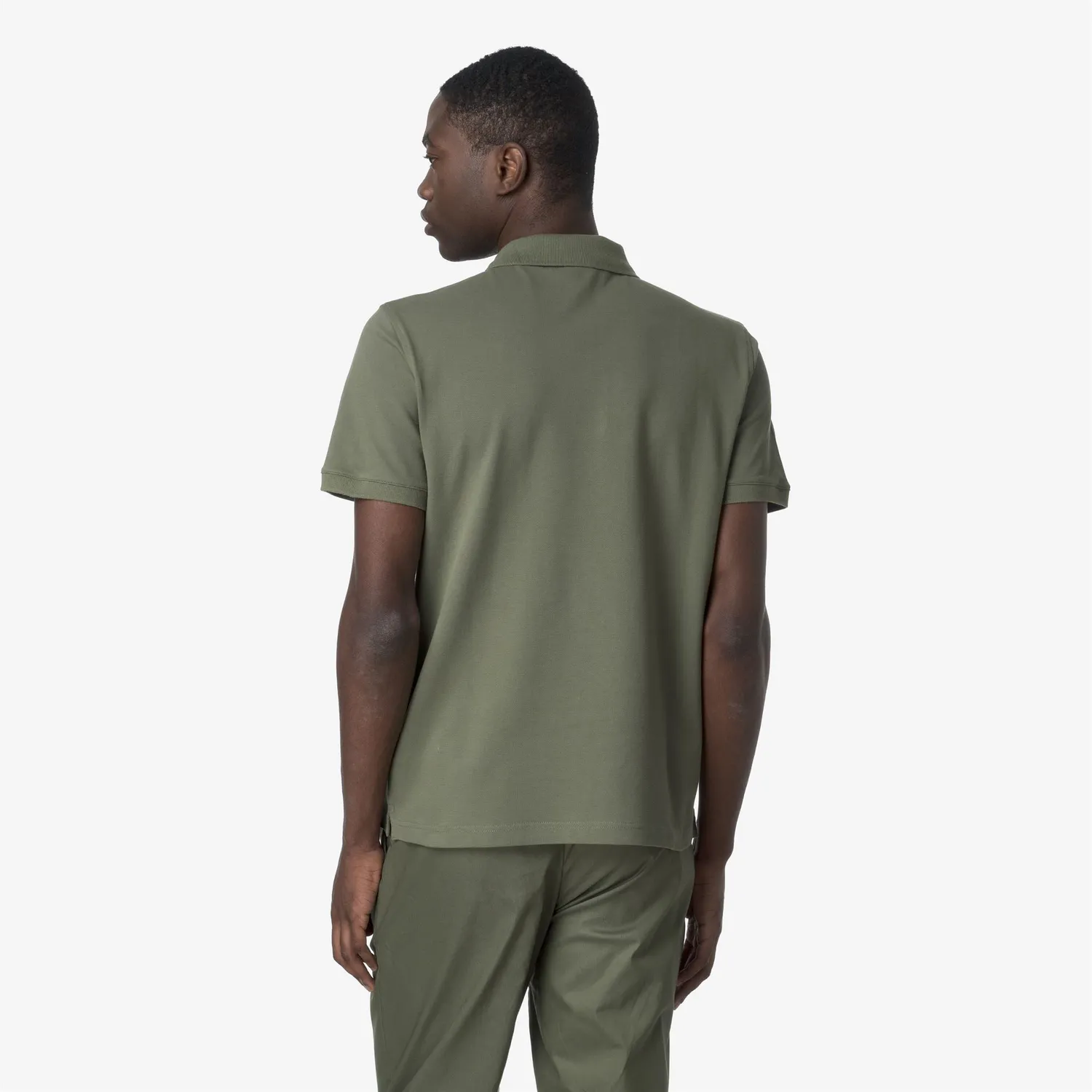 K-Way Amedee Pique Slim polo bărbați Green Lichen