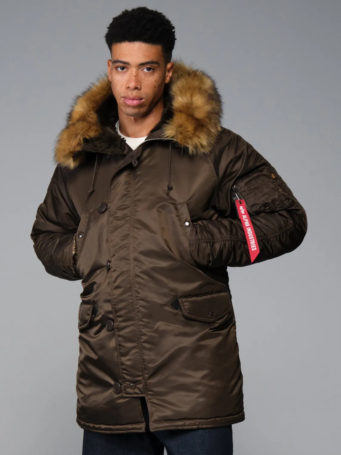 Alpha Industries N-3B Camo parka Hickory Realtree ger extrem