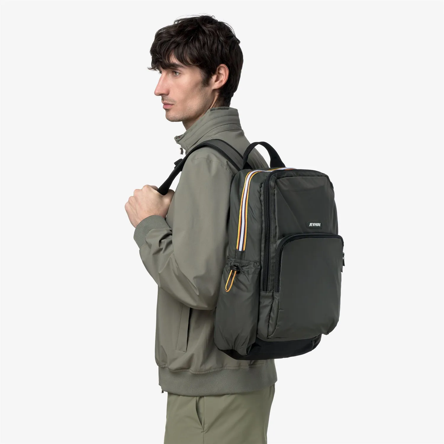K-Way Gizy rucsac unisex verde închis 42 cm laptop
