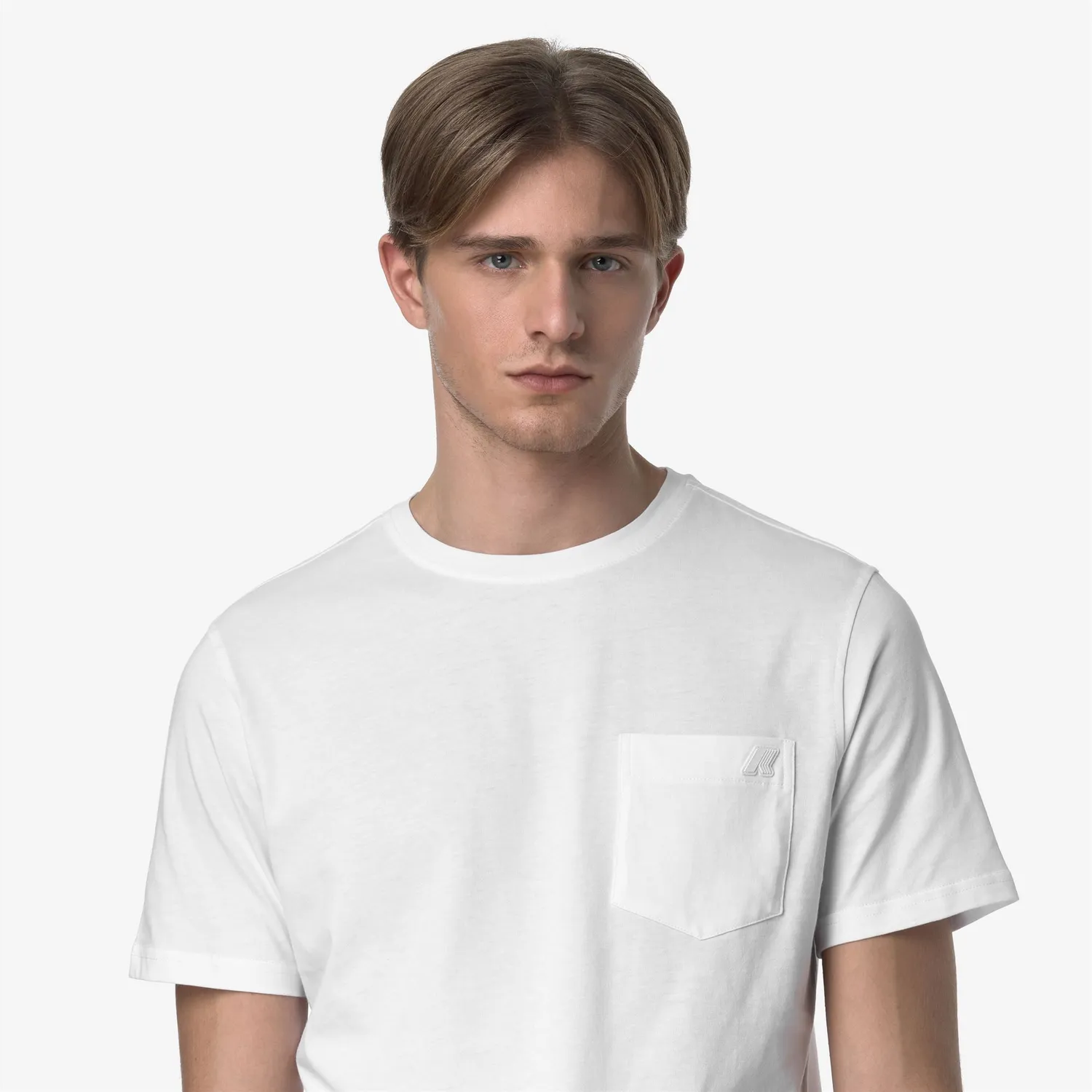 K-Way Sigur Jersey Slim tricou barbati White bumbac