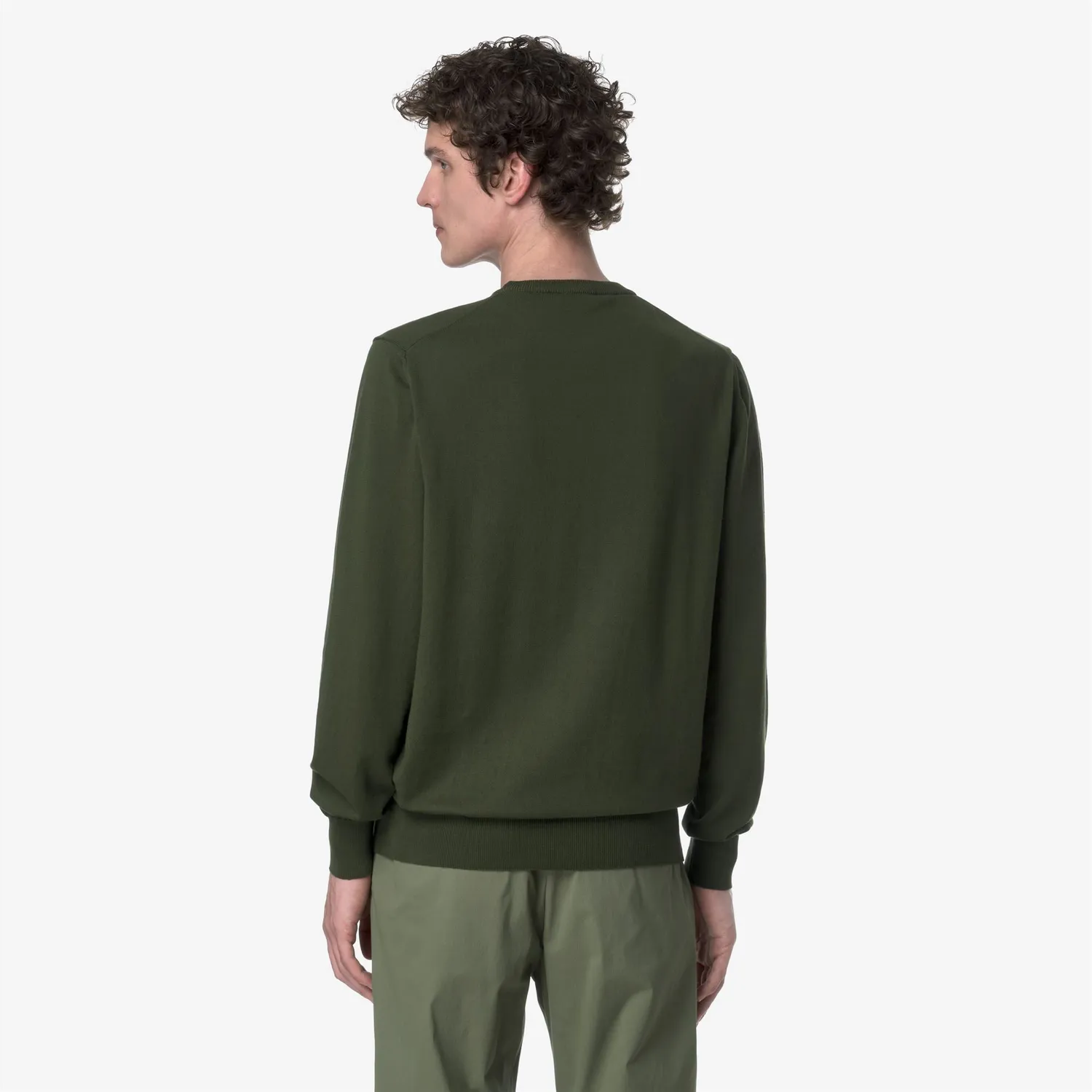 K-Way Sebastien Cotton pulover bărbați verde