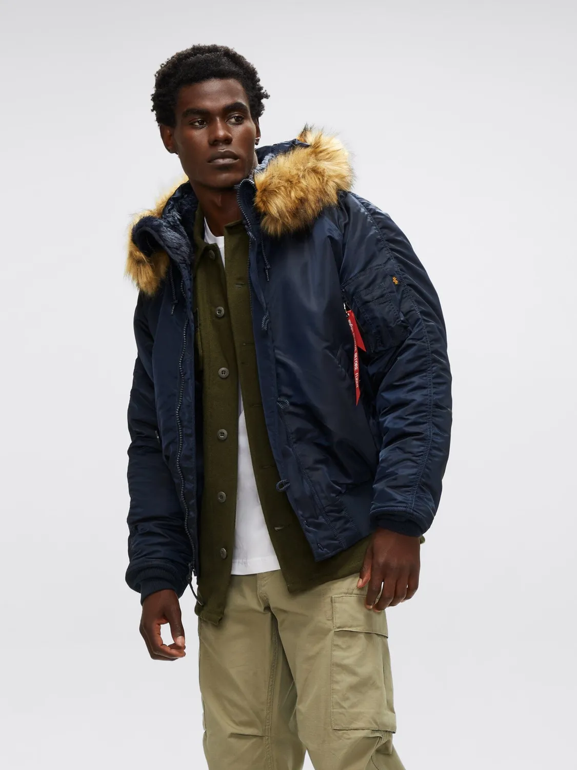 Alpha Industries N-2B Short Waist parka negru ger