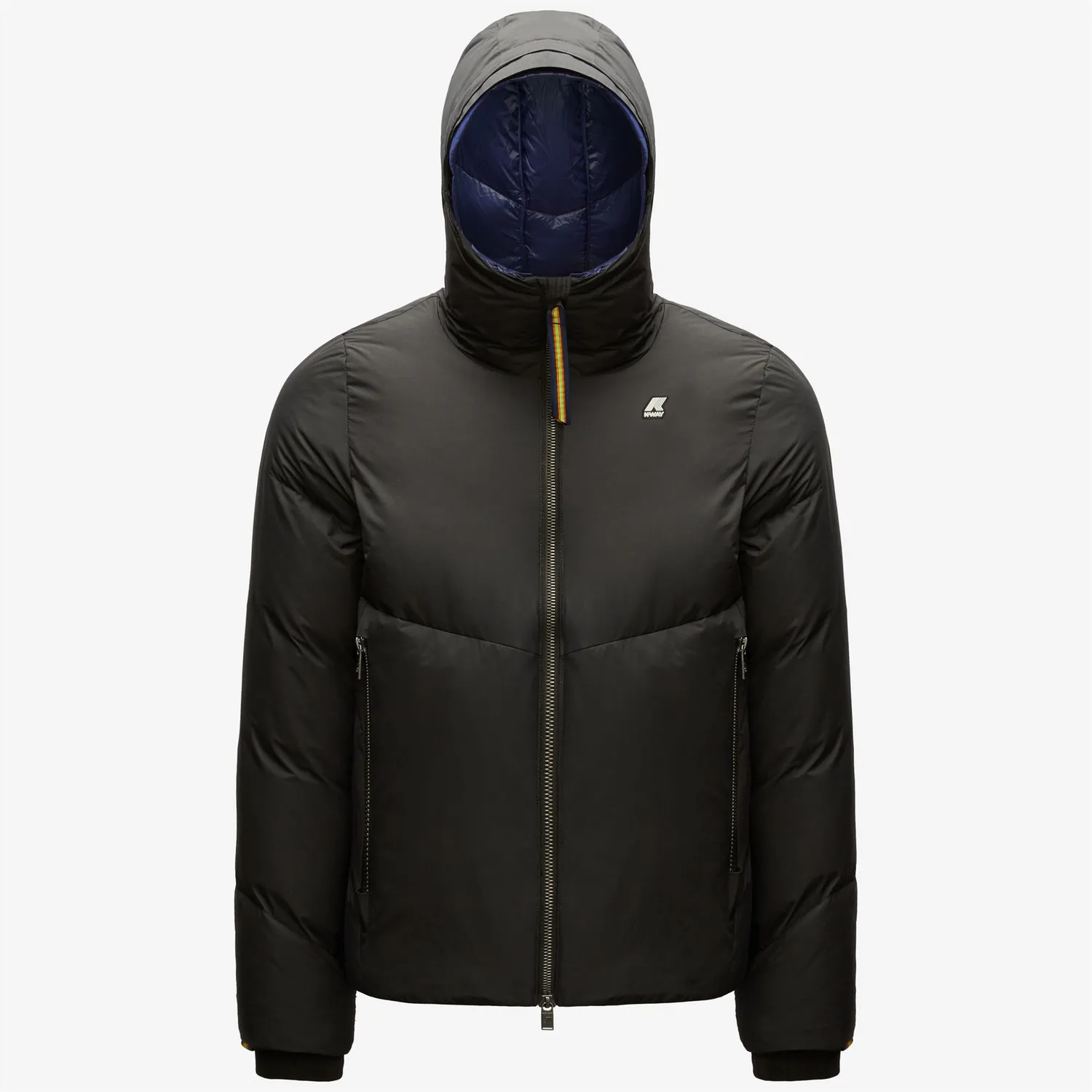 K-Way Hugol geaca barbati neagra puf natural