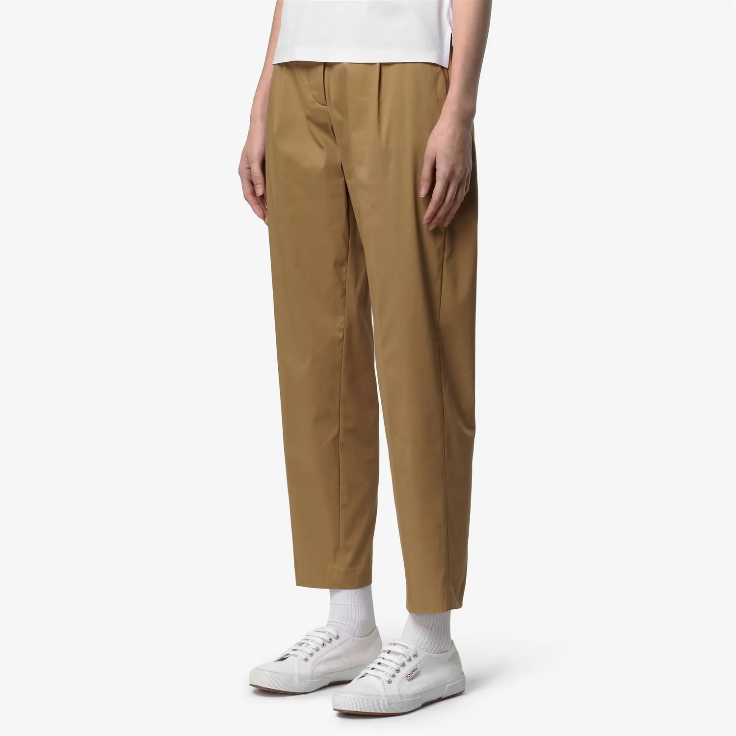 K-Way Eyre Twill Tech Golf pantaloni chino maro