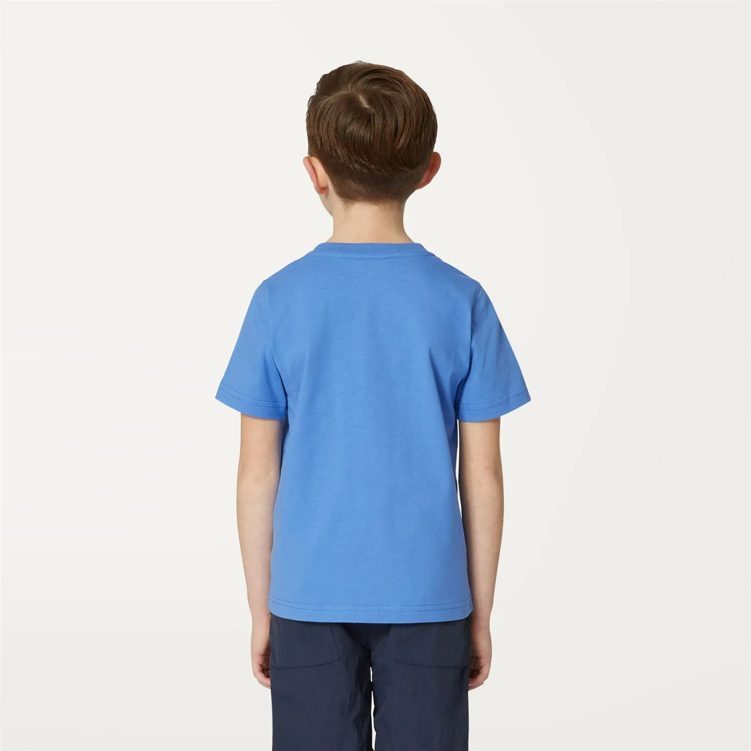 K-Way Odom Hand Lettering tricou băieți albastru