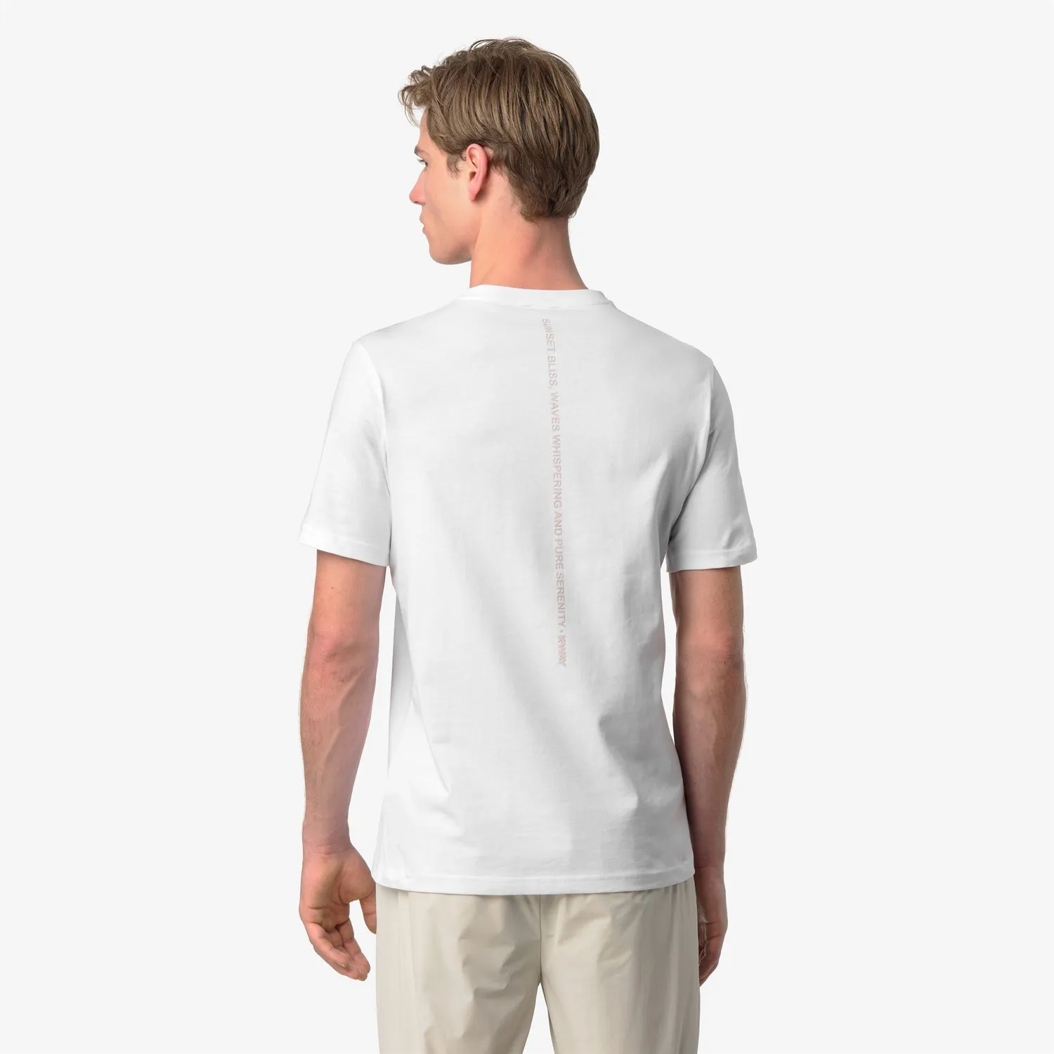 K-Way Odom Jersey Sunset tricou barbati alb bumbac