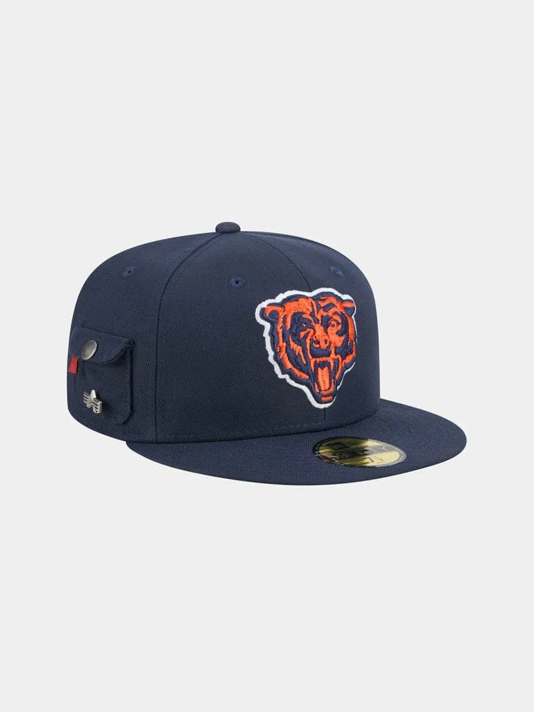 Alpha Industries Chicago Bears 59FIFTY șapcă fitted navy antivânt