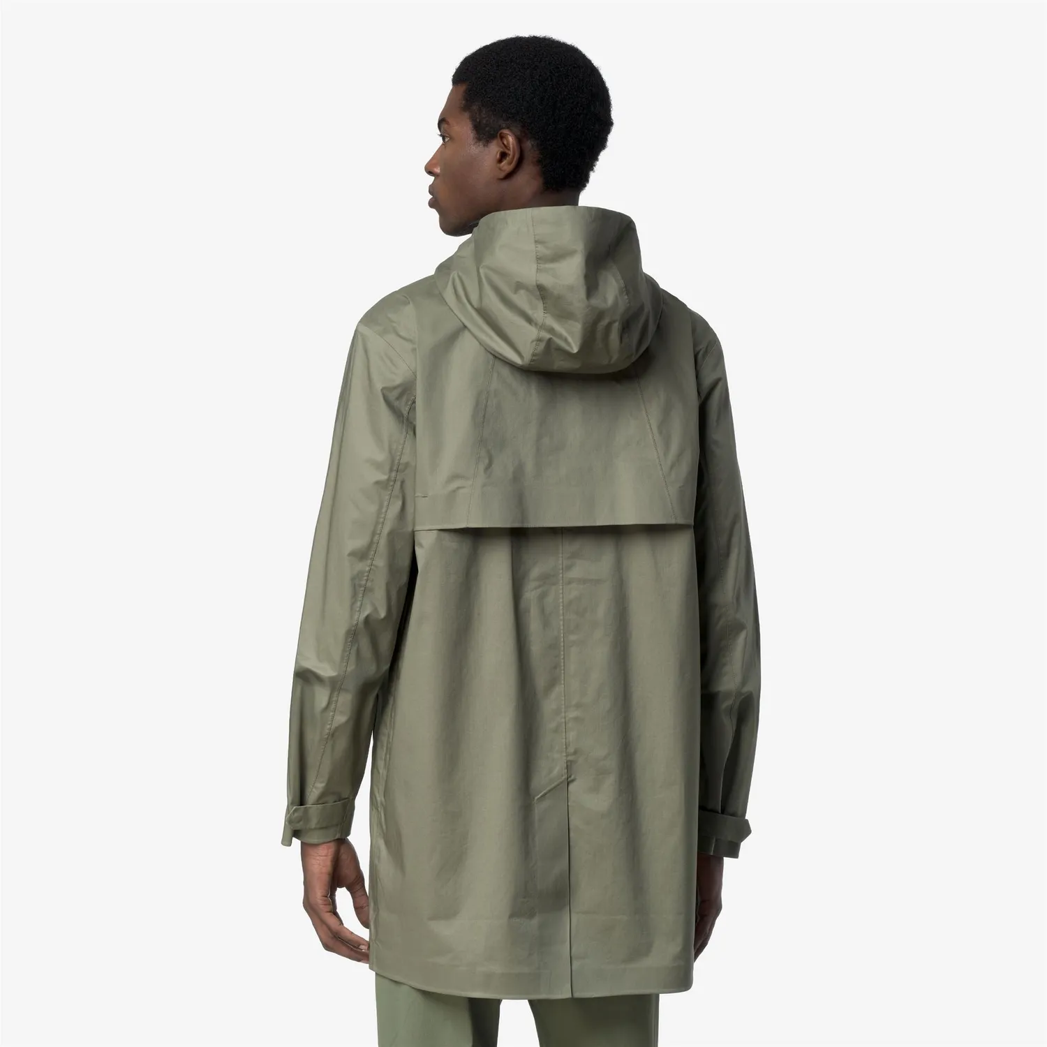 K-Way Tommy Cotton 3Layers geaca barbati verde 3/4