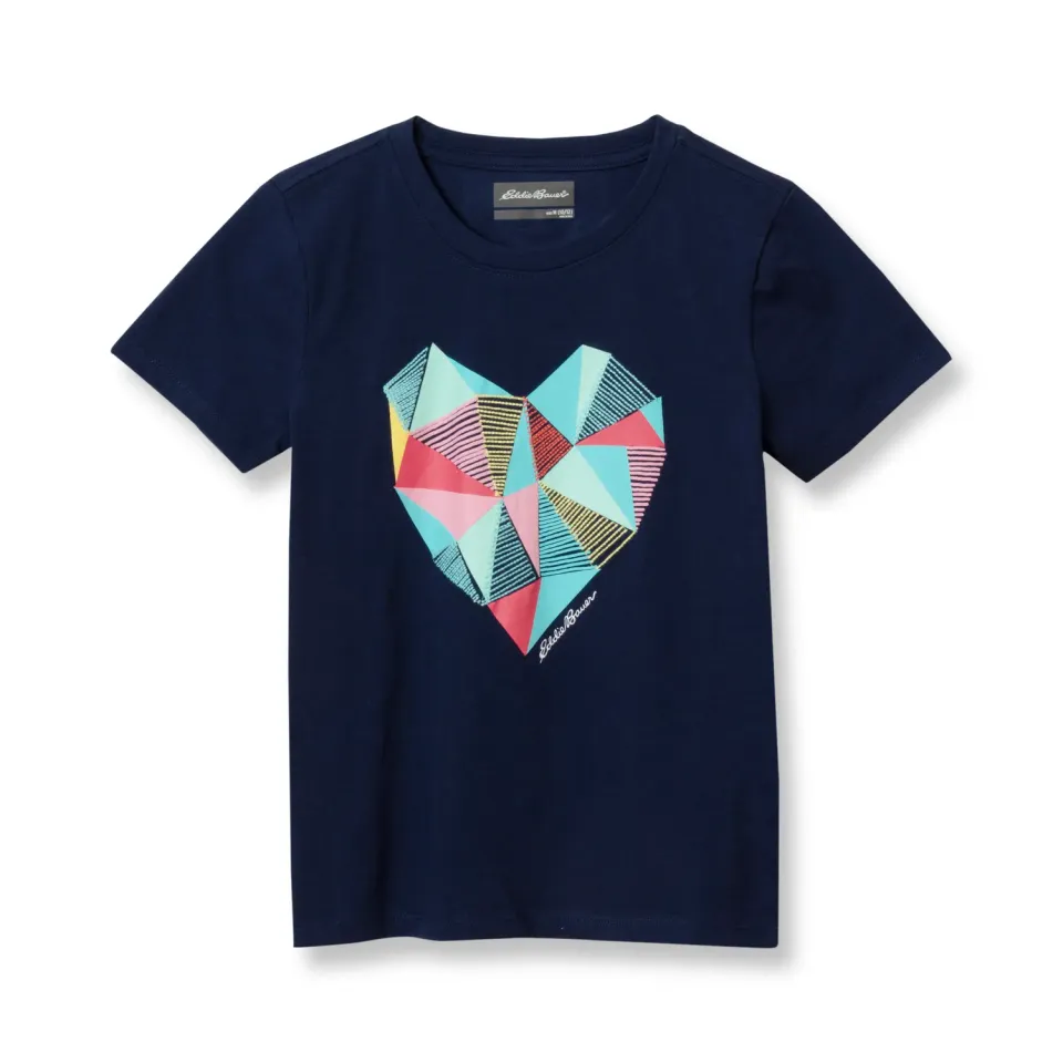 Eddie Bauer Girls Graphic tricou fete bleumarin bumbac