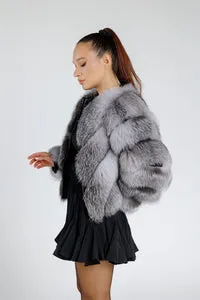 Mareus 379 haină blană vulpe Grey Frost 3in1