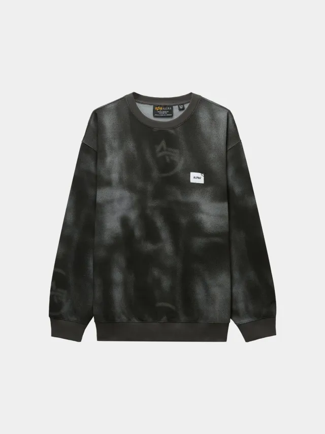 Alpha Industries UNFRM Washed bluza gri bumbac