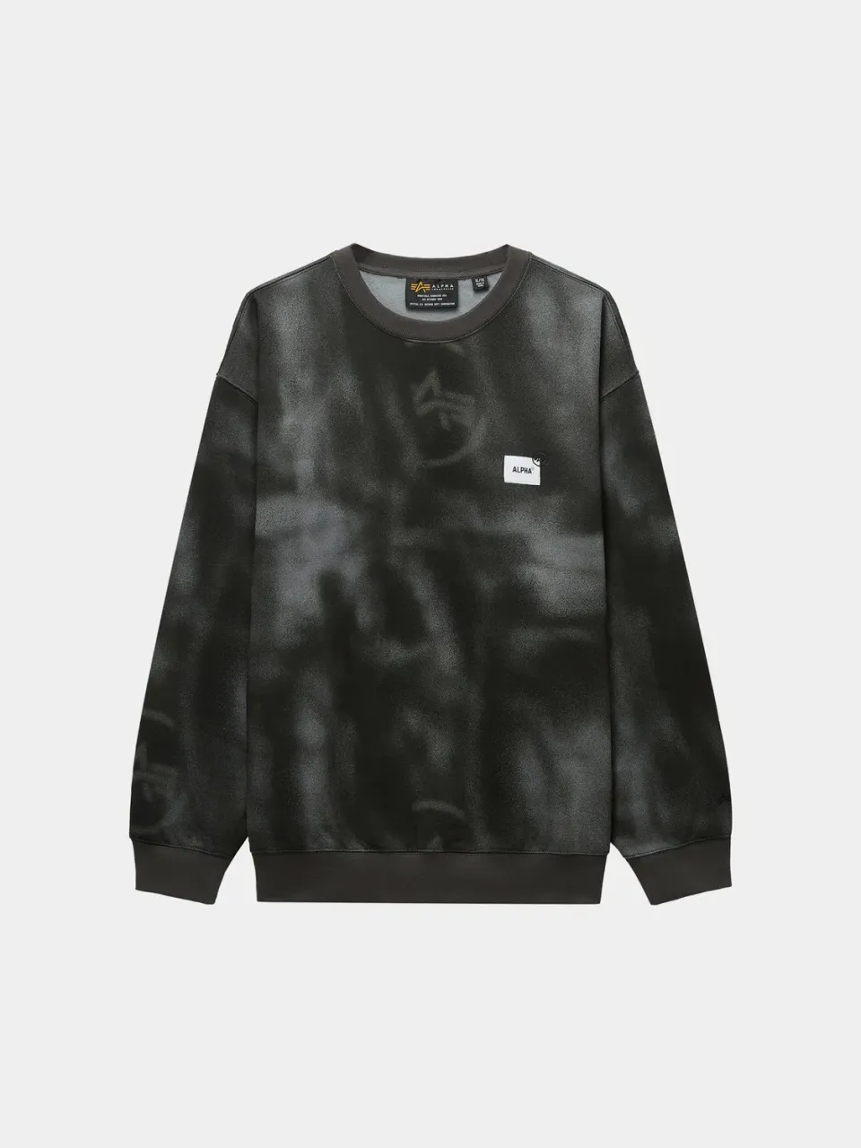 Alpha Industries UNFRM Washed bluza gri bumbac