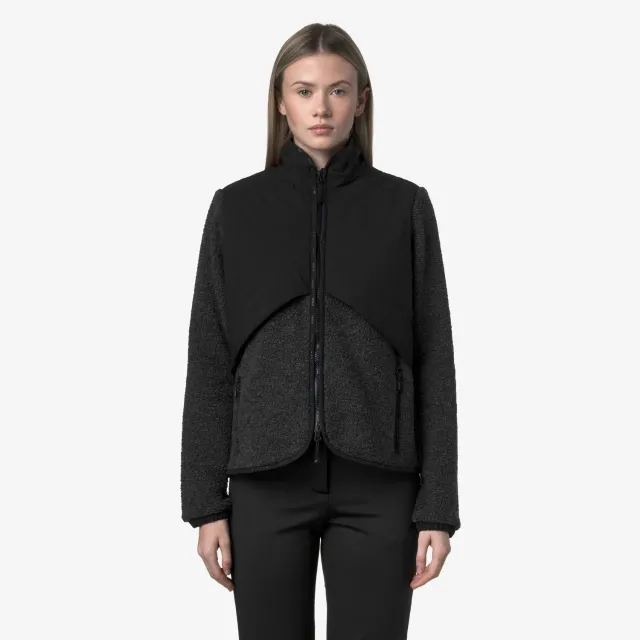 K-Way Luberon W Polar geaca dama negru calduroasa