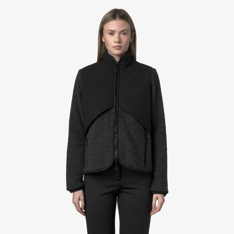 K-Way Luberon W Polar geaca dama negru calduroasa