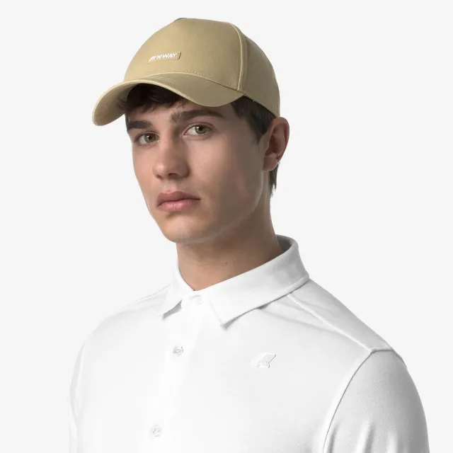 K-Way Rob Lettering șapcă bej Beige Rope reglabilă