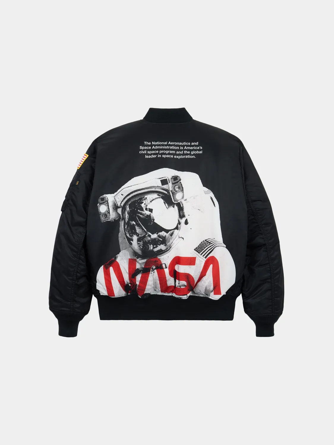 Alpha Industries MA-1 NASA Astronaut geaca bomber neagra