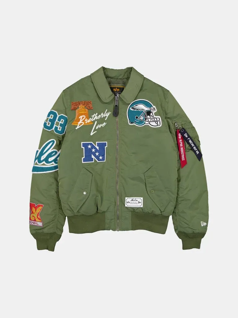 Alpha Industries Eagles MA-1 geaca bomber verde