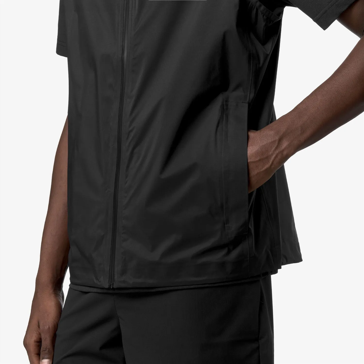 K-Way Croixer Travel vesta unisex negru impermeabila