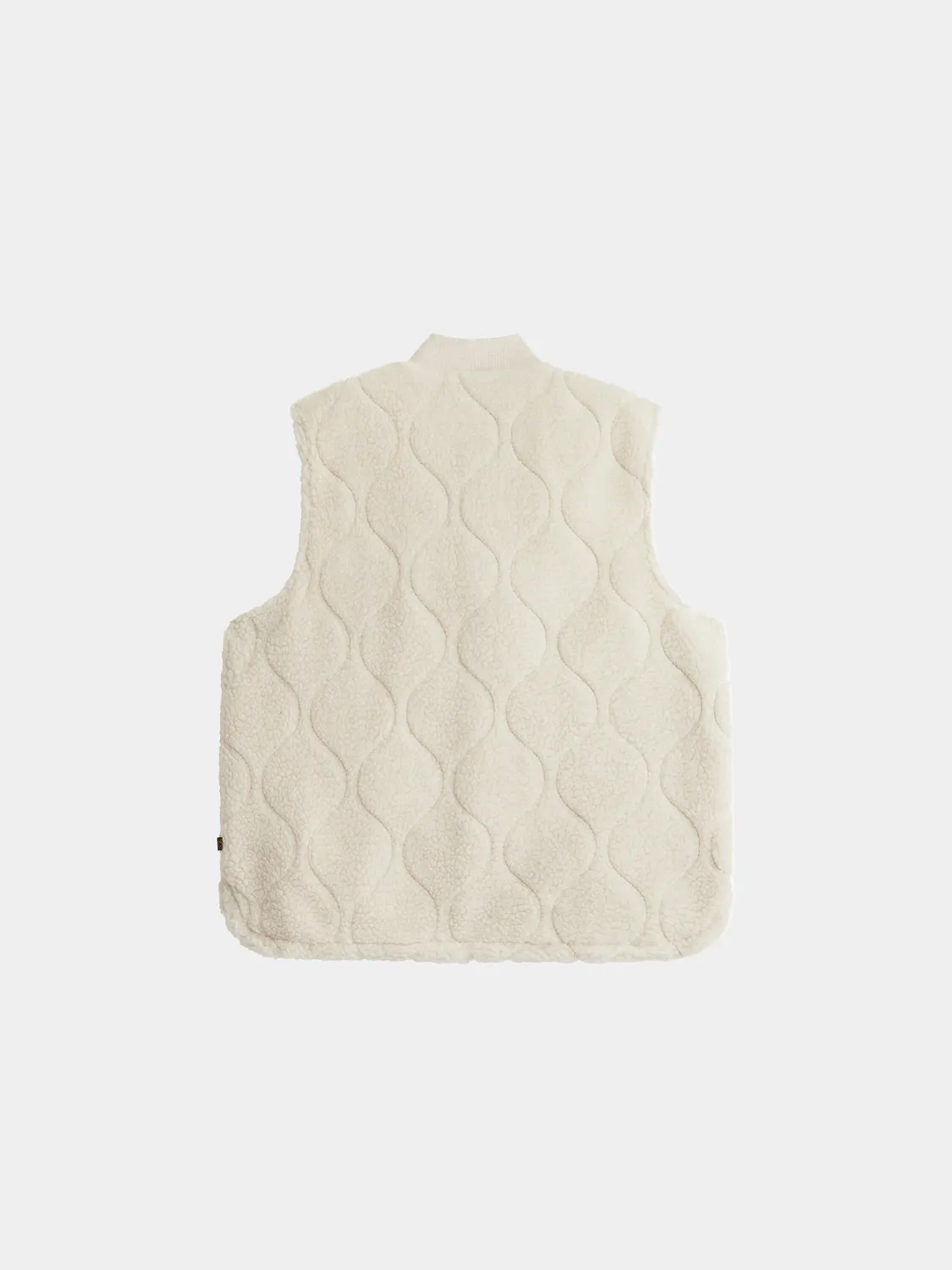 Alpha Industries Sherpa Onion Quilting vestă dune white călduros