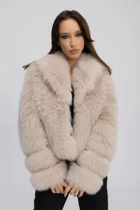 Mareus 471 haina vulpe polara Ivory Cloud 50 cm