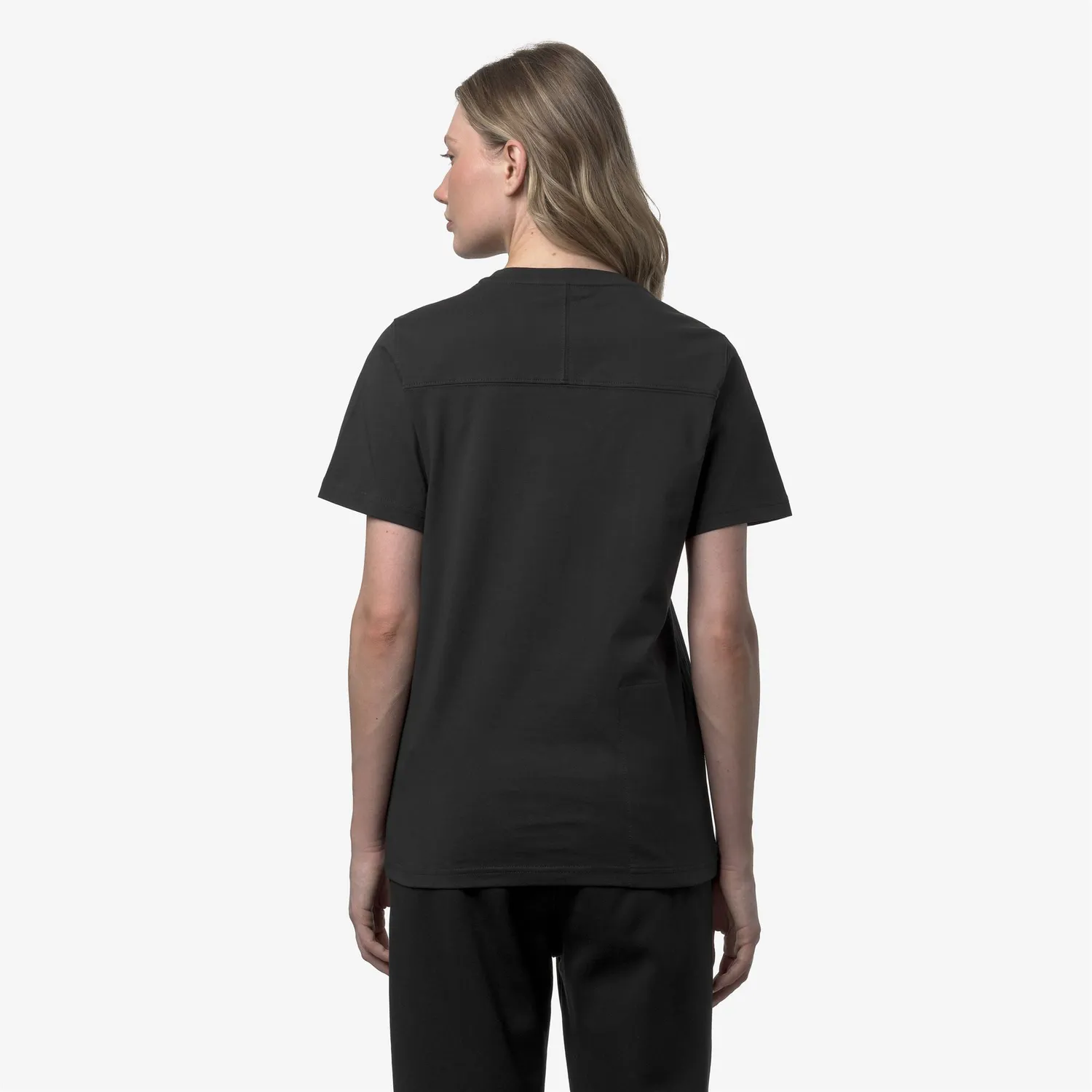 K-Way Leonide tricou Black Pure bumbac