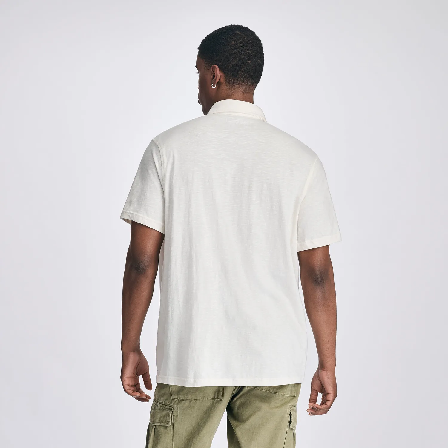 Eddie Bauer Baja Knit cămașă Natural bumbac