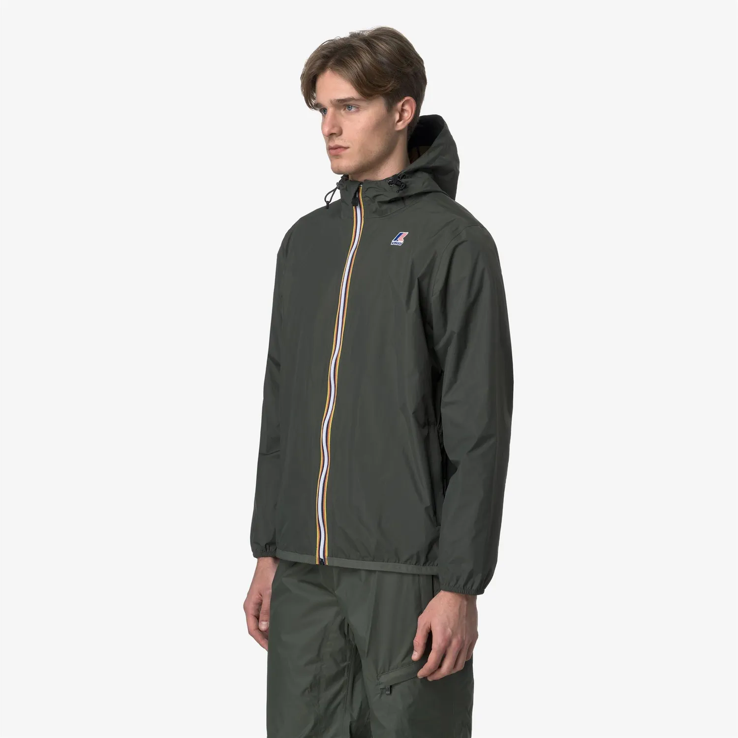 K-Way Le Vrai Claude geacă unisex verde impermeabilă