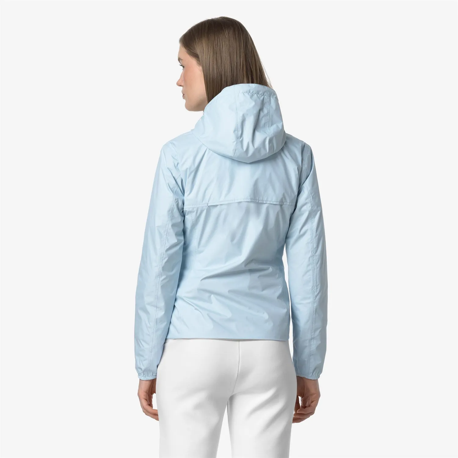 K-Way Lily Plus.2 Double geaca scurta reversibila bej-bleu