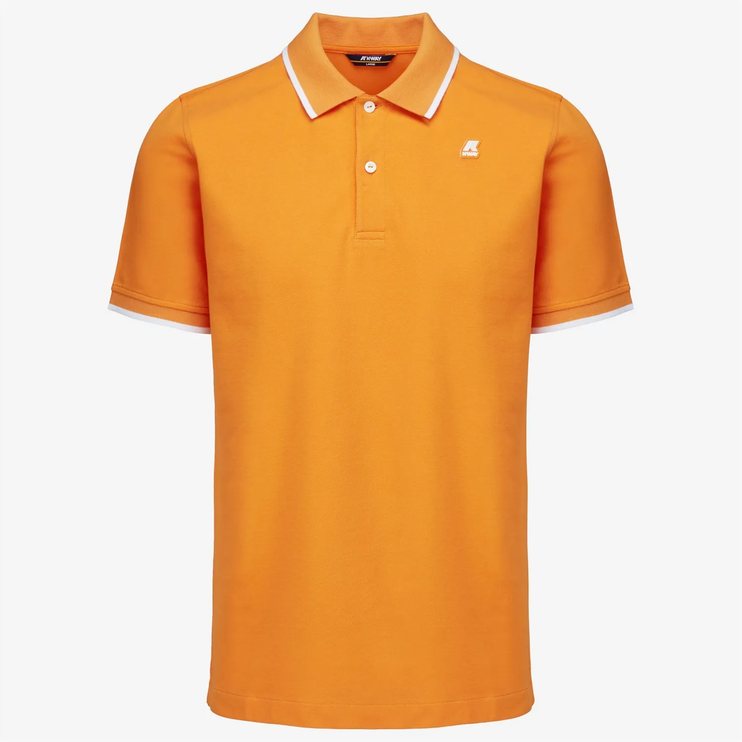 K-Way Kai KAI tricou polo bărbați portocaliu bumbac