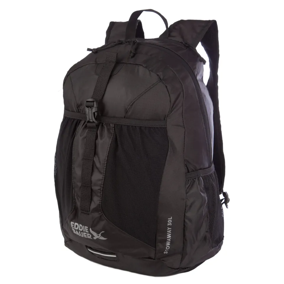 Eddie Bauer Stowaway rucsac 30L Negru pliabil