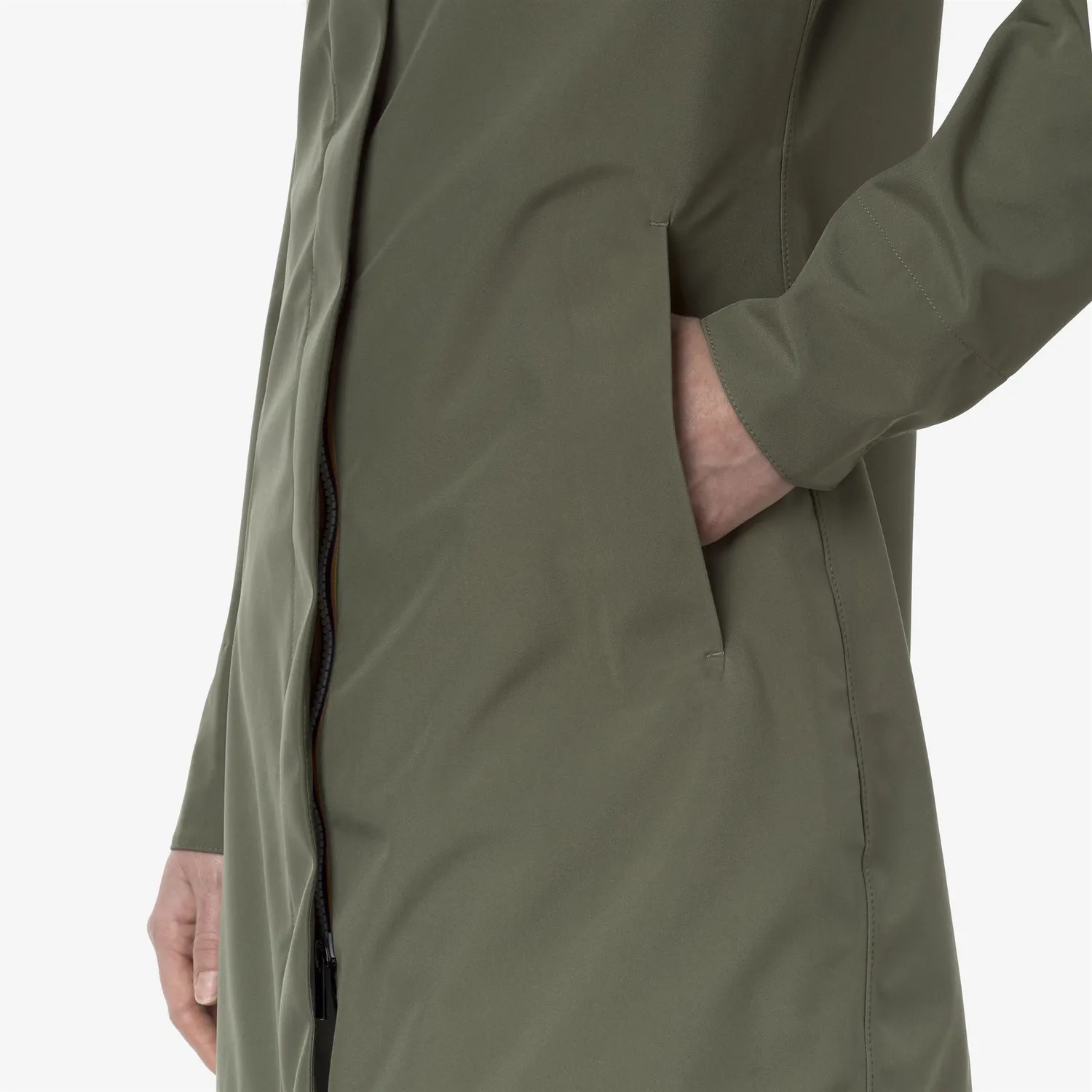 K-Way Mathy Bonded Jersey palton dama verde licheni