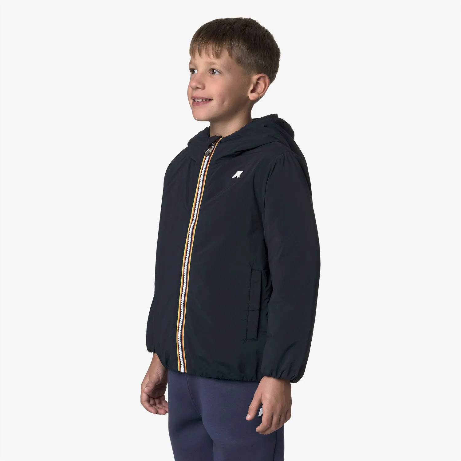 K-Way Jack Plain Warm geaca baieti albastru calduroasa