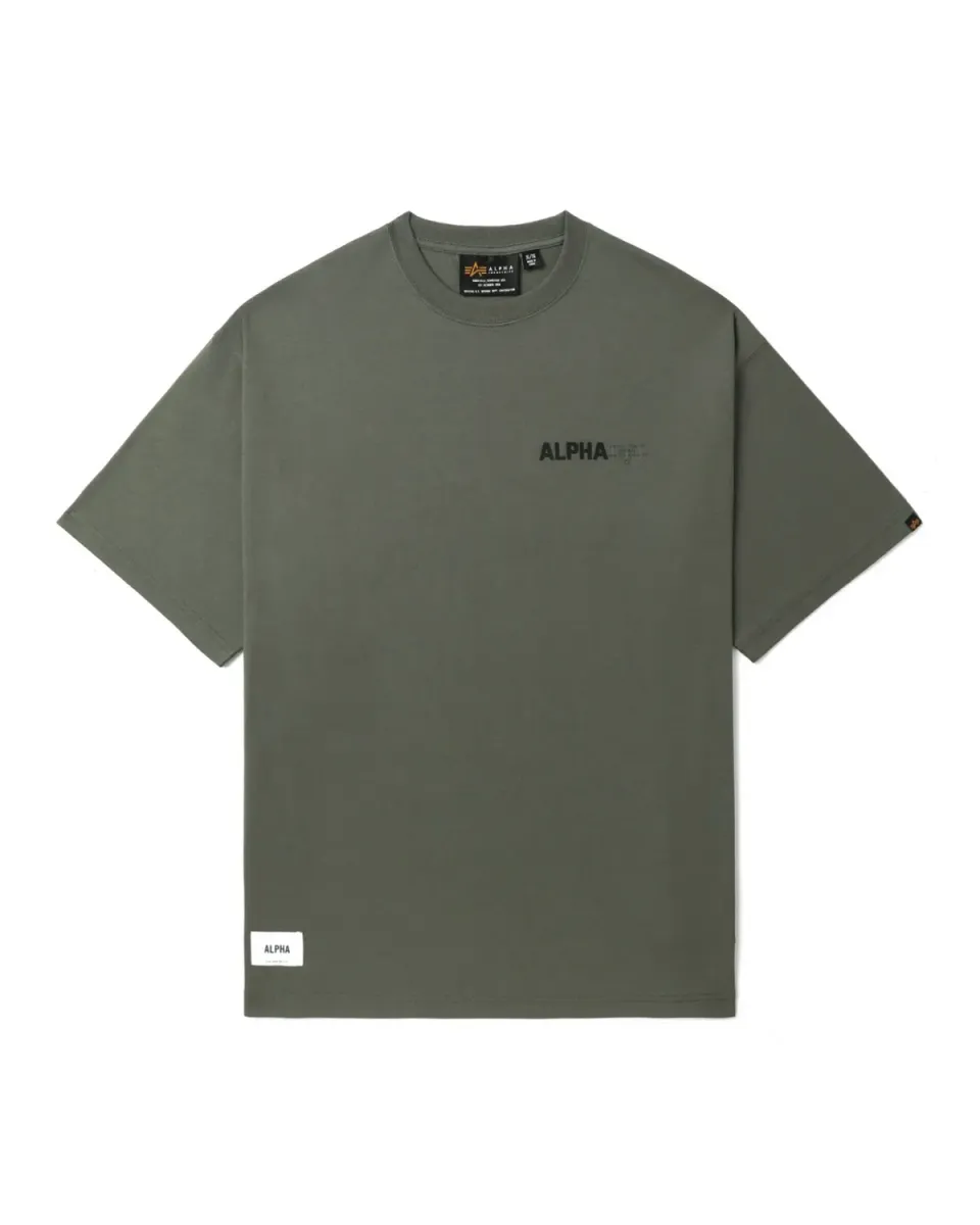 Alpha Industries UNFRM tricou bumbac masliniu relaxat