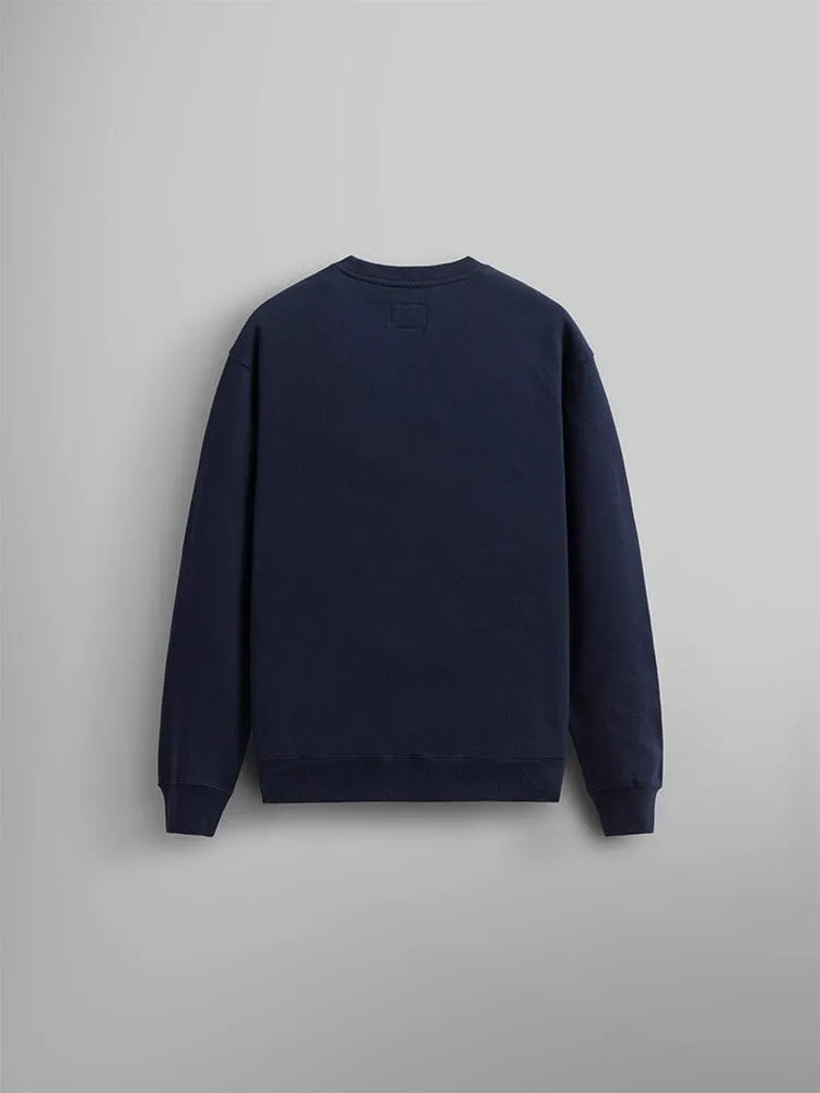 Alpha Industries Essential bluza crewneck albastru replica