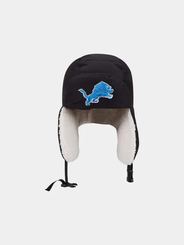 Alpha Industries Detroit Lions New Era căciulă trapper neagră