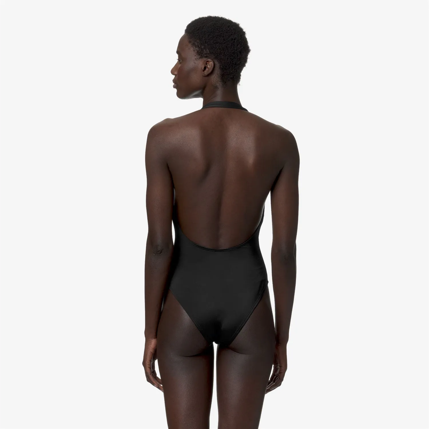 K-Way Sylvie Beach costum de baie negru cu fermoar