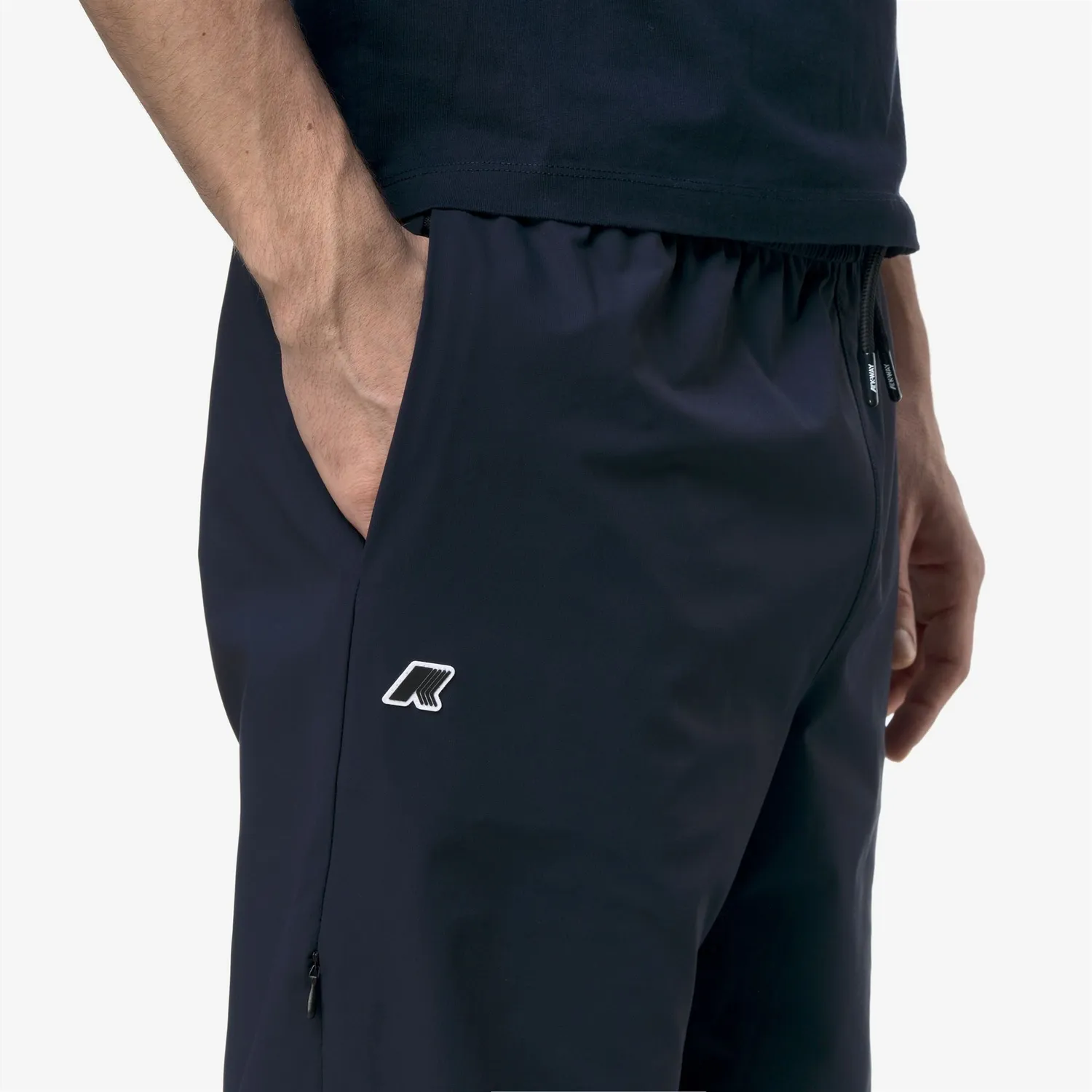 K-Way Merager Travel pantaloni sport Blue Depth impermeabili