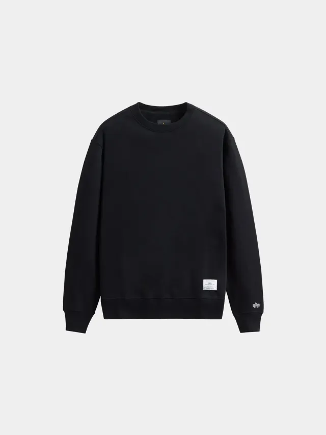 Alpha Industries Essential Crewneck bluză neagră bumbac