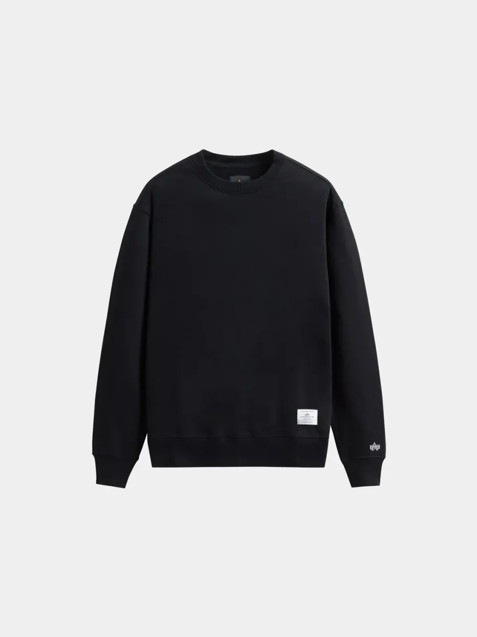 Alpha Industries Essential Crewneck bluză neagră bumbac