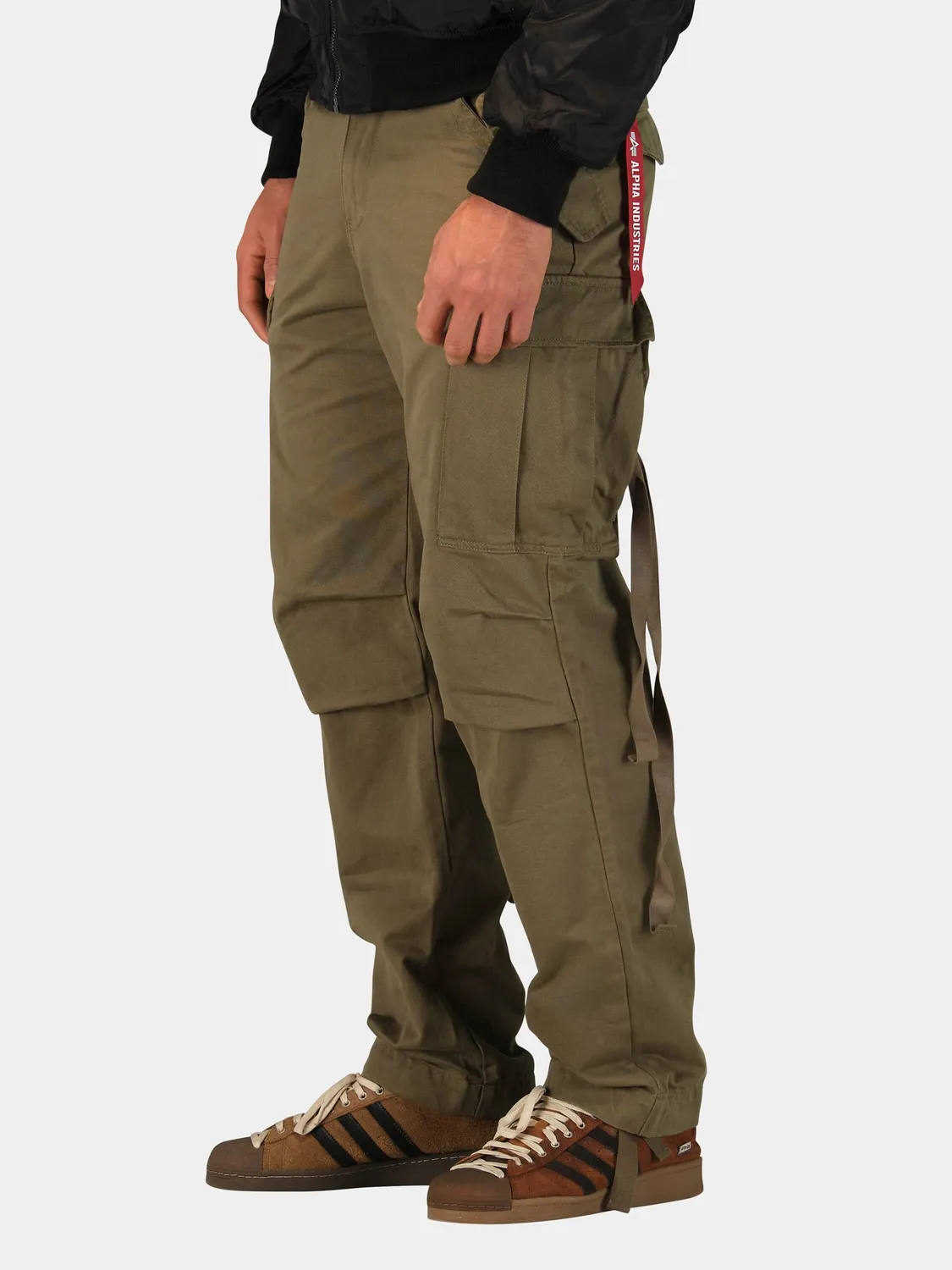Alpha Industries M-65 pantaloni cargo verde OG-107 din bumbac