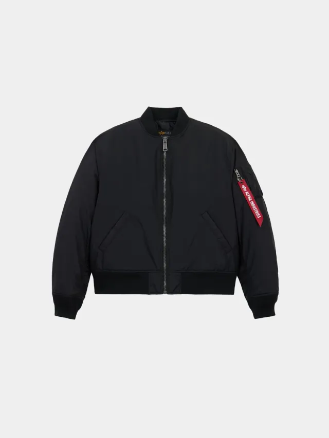 Alpha Industries MA-1 Oxford geaca bomber neagra dama rezistenta la apa