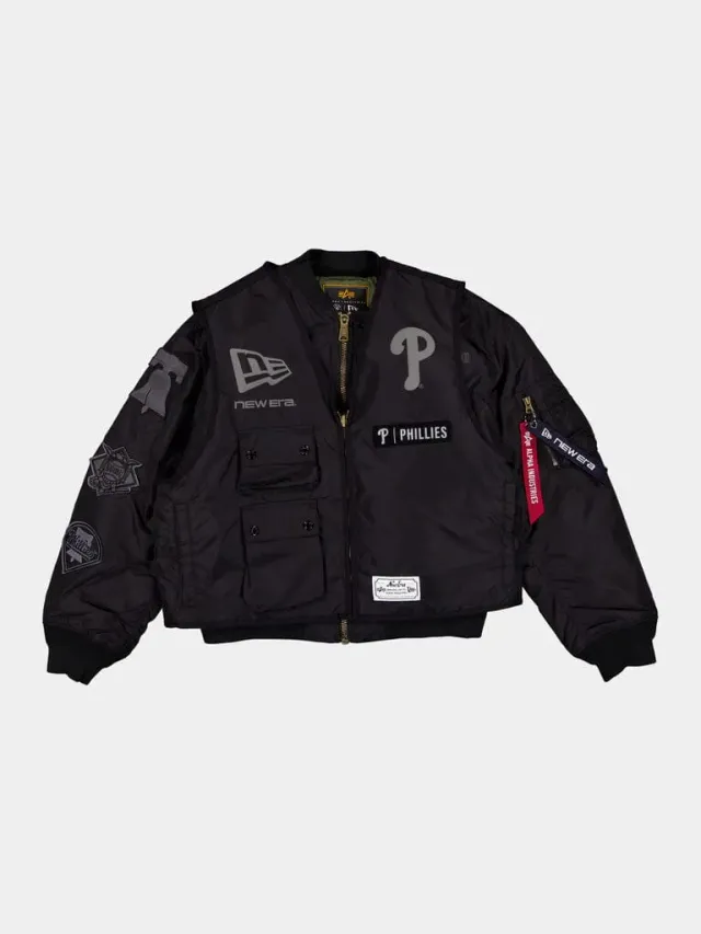 Alpha Industries Philadelphia Phillies MA-1 geaca cu vesta neagra