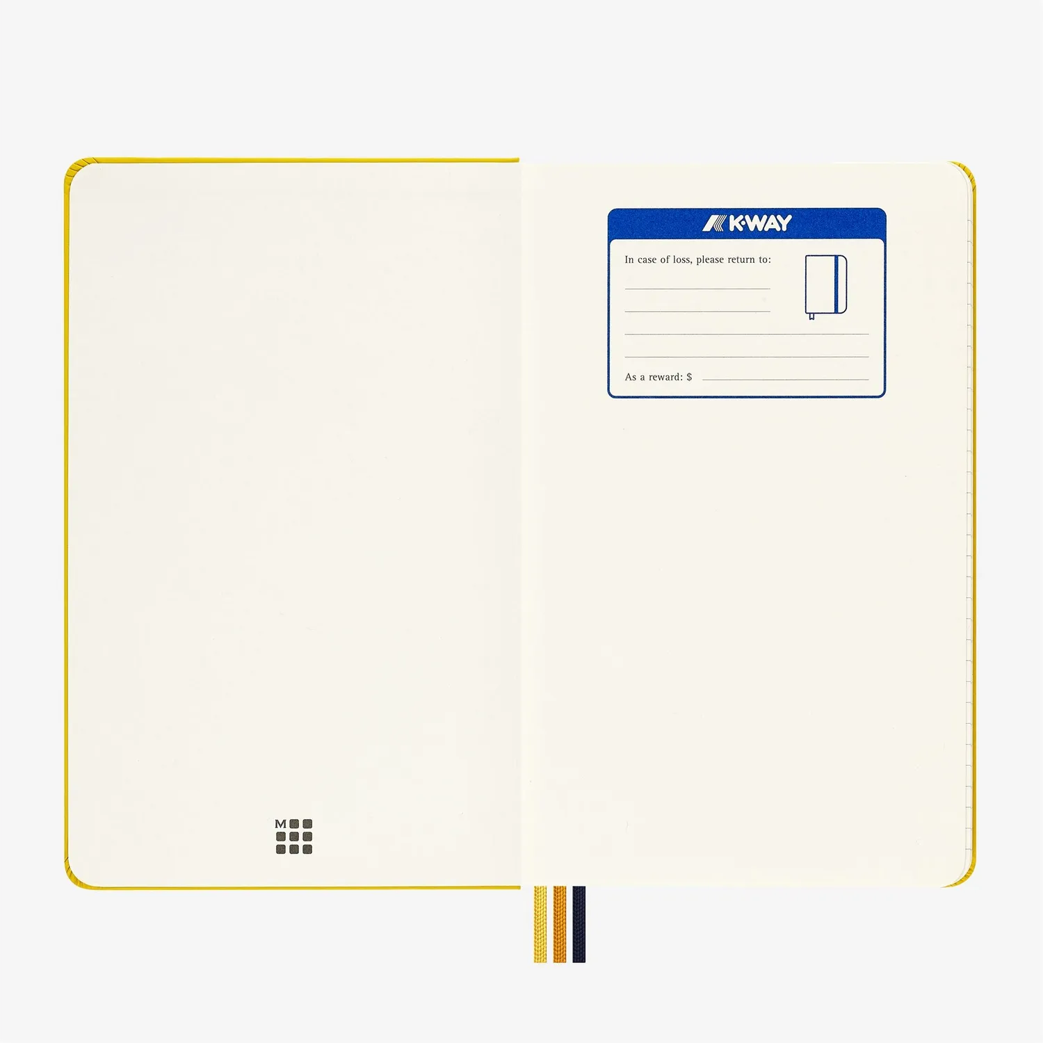 K-Way Notebook Moleskine carnețel Yellow Dk 240 pagini