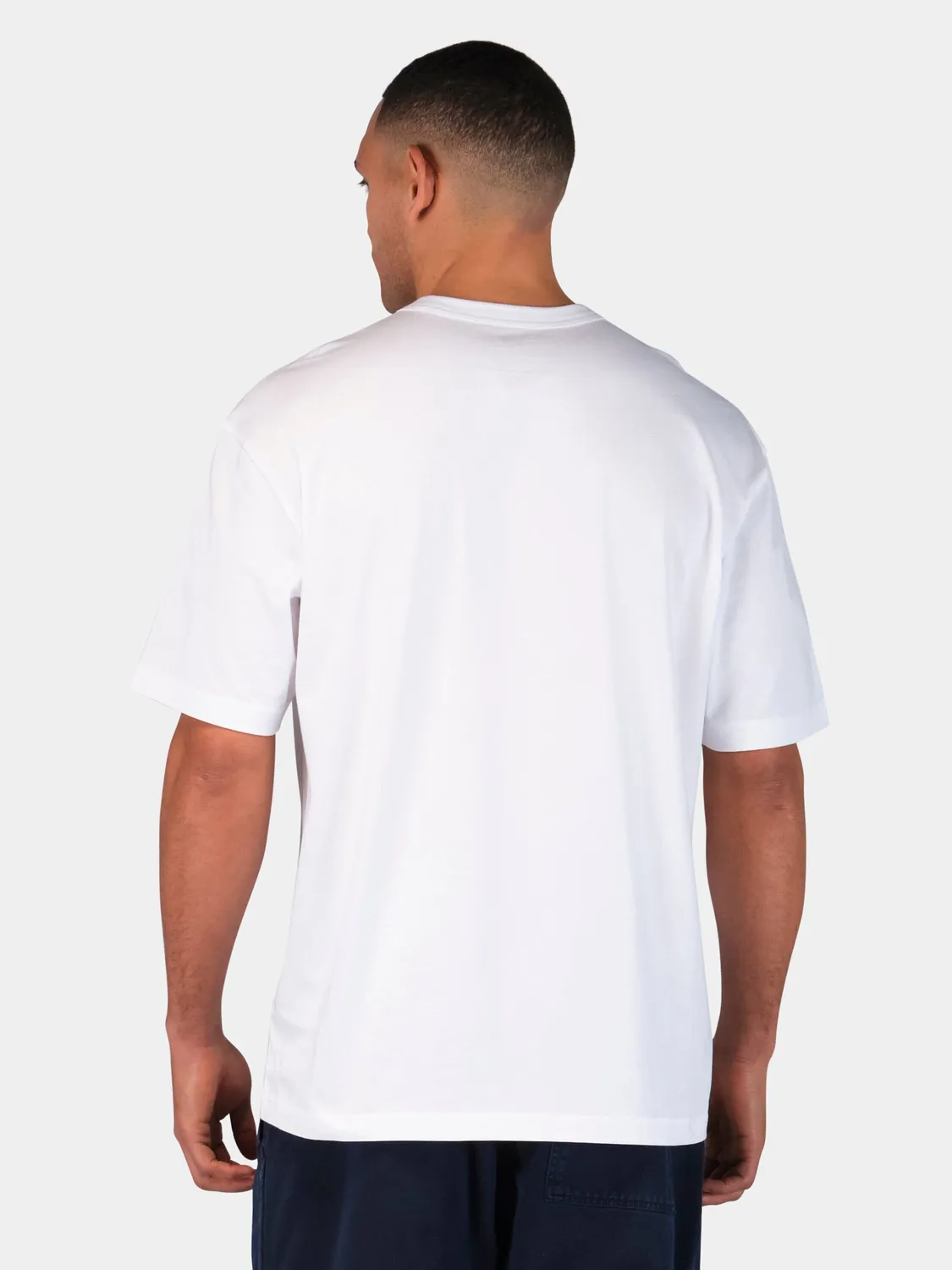Alpha Industries Relaxed Navy Tee tricou alb bumbac