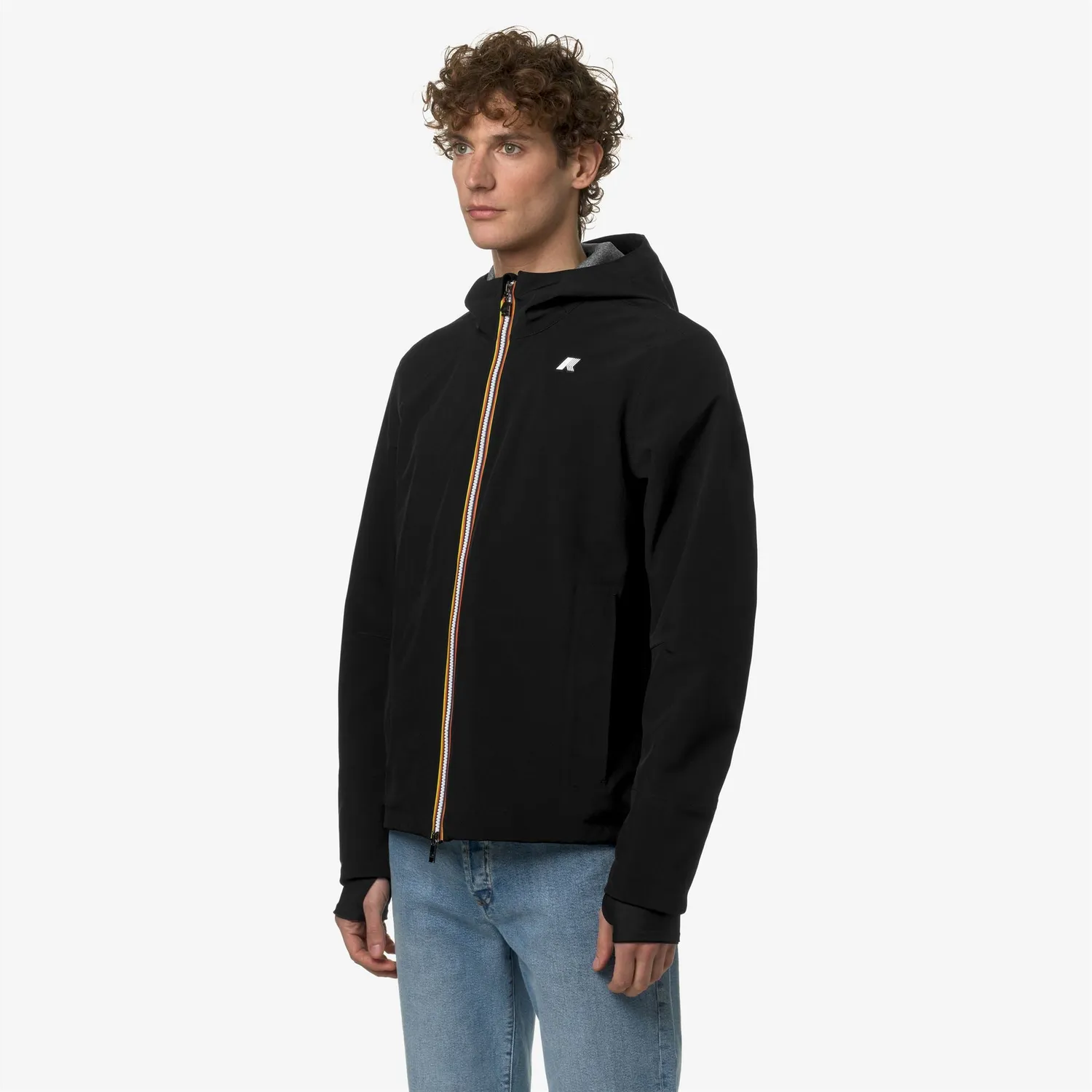 K-Way Jacko Bonded Jersey geaca barbati negru cu gluga