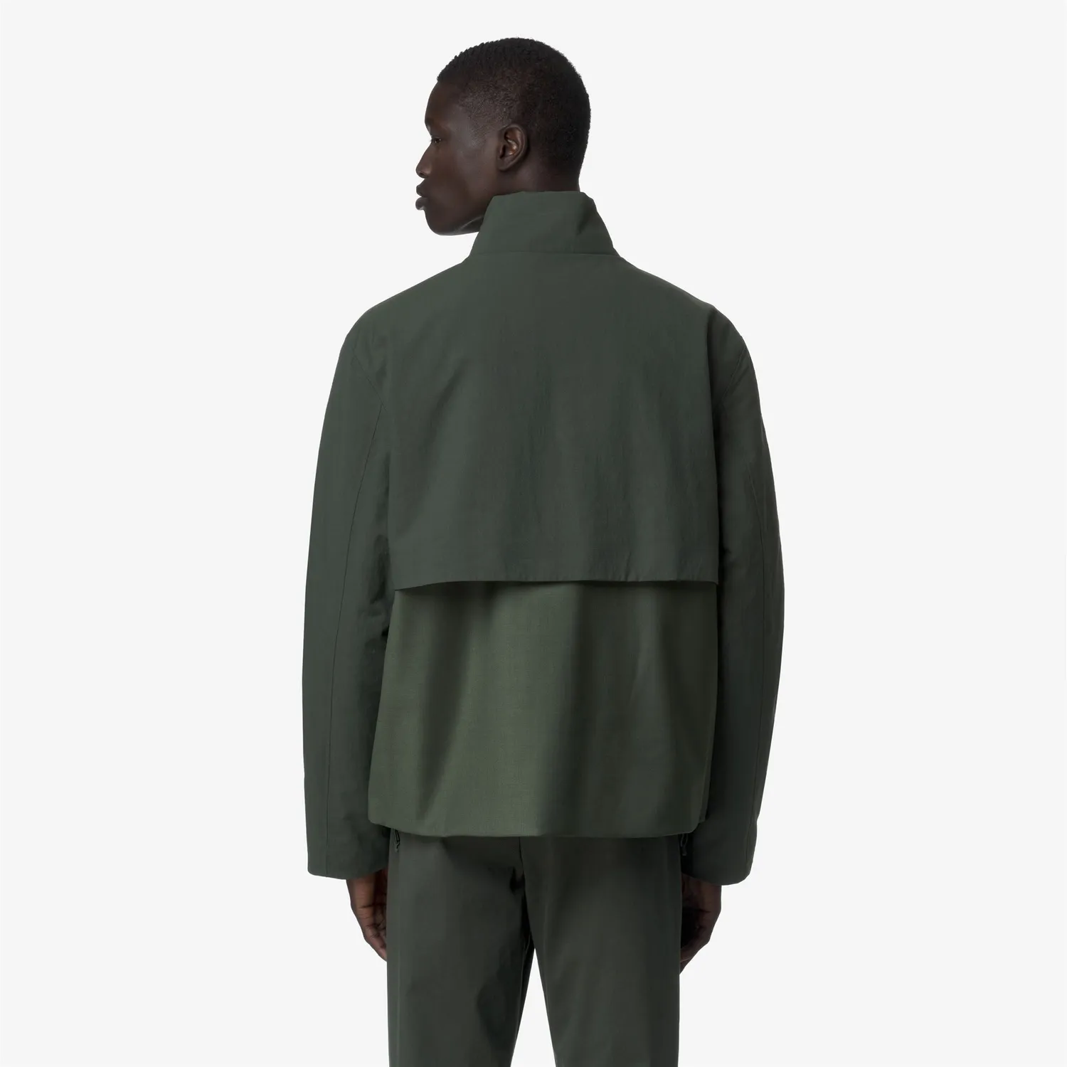 K-Way Antheo Wool Nylon Mix geaca barbati verde calduroasa