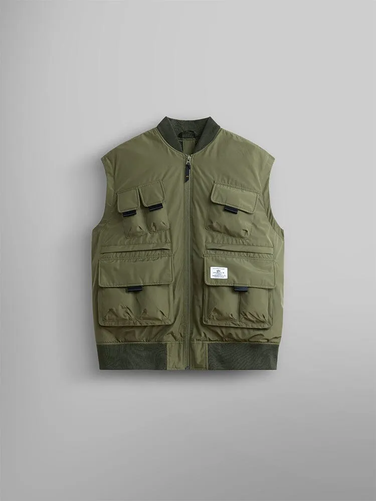 Alpha Industries Multi Pocket geacă bomber verde nailon